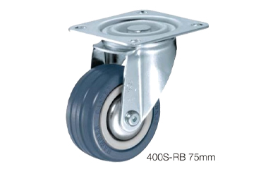 ハンマーキャスター 重荷重 400S (φ75～200)(プレート式・自在)(三価クロメート)